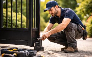 homme-travail-portail-metal-jardin