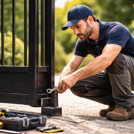 homme-travail-portail-metal-jardin
