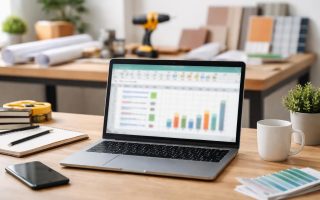 bureau-moderne-ordinateur-outils-bricolage