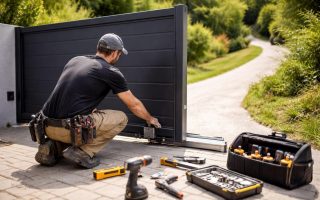 artisan-installation-portail-pente-jardin