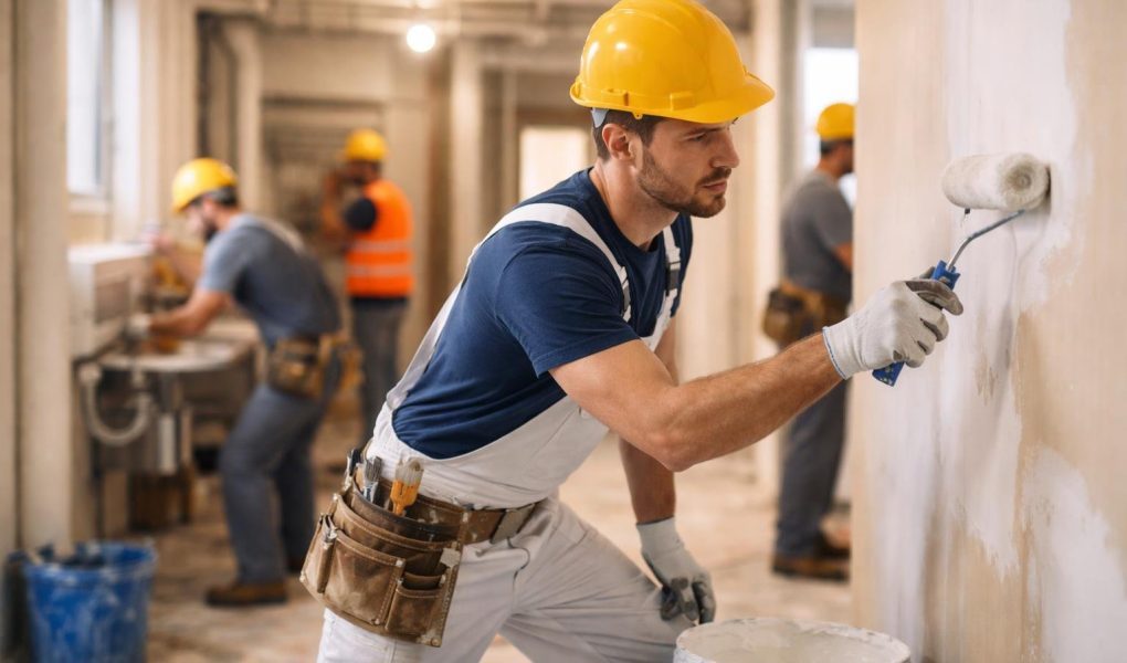 chantier-ouvrier-travail-second-oeuvre