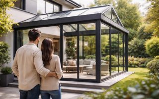 couple-veranda-verre-metal-jardin
