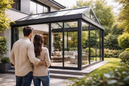 couple-veranda-verre-metal-jardin
