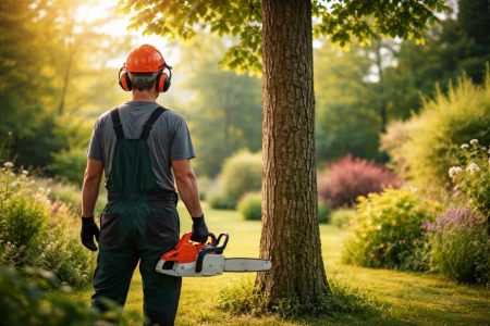 jardinier-casque-tronconneuse-arbre-jardin